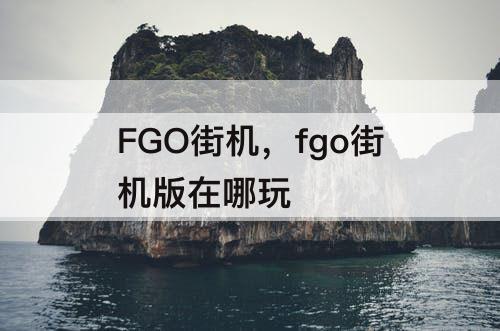 FGO街机，fgo街机版在哪玩