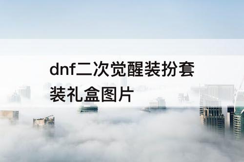 dnf二次觉醒装扮套装礼盒图片