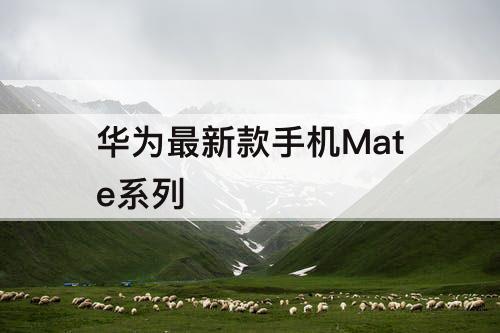 华为最新款手机Mate系列