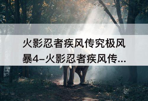 火影忍者疾风传究极风暴4-火影忍者疾风传究极风暴4连招