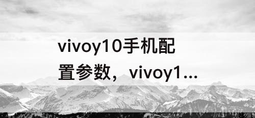 vivoy10手机配置参数，vivoy10手机配置参数与OPPOA35哪个值得购买