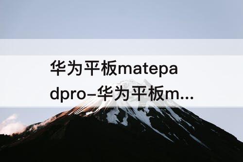 华为平板matepadpro-华为平板matepadpro11参数