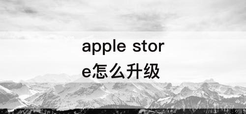 apple store怎么升级