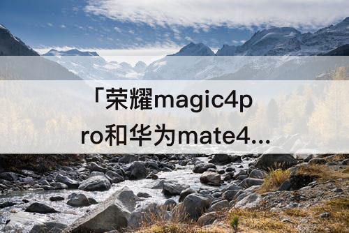 「荣耀magic4pro和华为mate40pro」(荣耀magic4PRO和华为mate40pro区别)