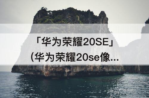 「华为荣耀20SE」(华为荣耀20se像素多少)