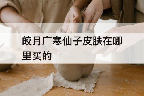 皎月广寒仙子皮肤在哪里买的