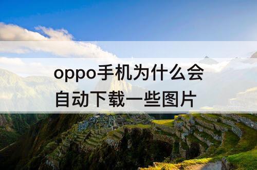 oppo手机为什么会自动下载一些图片