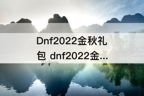 Dnf2022金秋礼包 dnf2022金秋礼包买几套合适