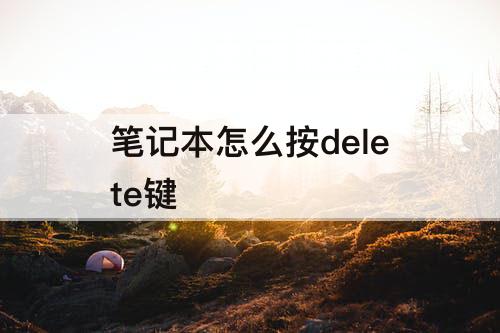 笔记本怎么按delete键