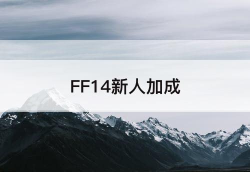 FF14新人加成