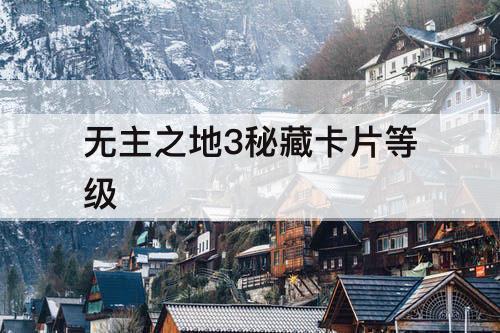 无主之地3秘藏卡片等级