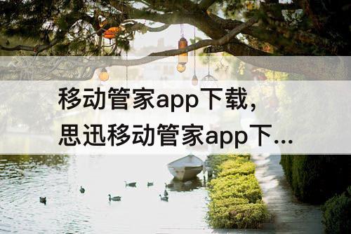 移动管家app下载，思迅移动管家app下载