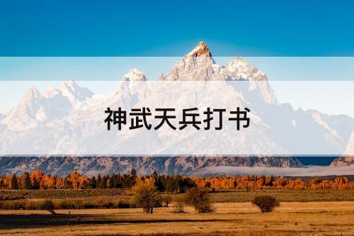 神武天兵打书