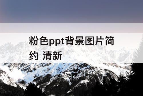 粉色ppt背景图片简约 清新