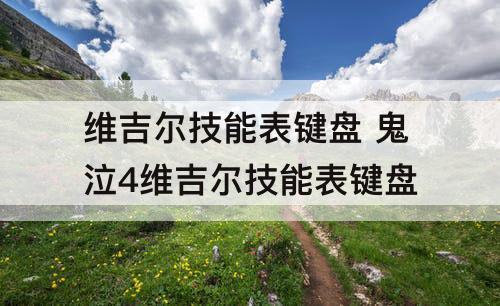 维吉尔技能表键盘 鬼泣4维吉尔技能表键盘