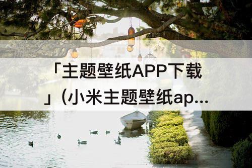 「主题壁纸APP下载」(小米主题壁纸app下载安装)