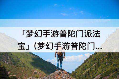 「梦幻手游普陀门派法宝」(梦幻手游普陀门派法宝有用吗)