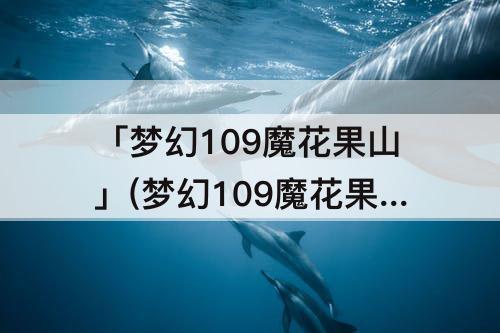 「梦幻109魔花果山」(梦幻109魔花果山浮石)