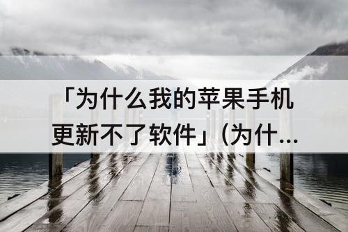 「为什么我的苹果手机更新不了软件」(为什么我的苹果手机更新不了软件怎么办)