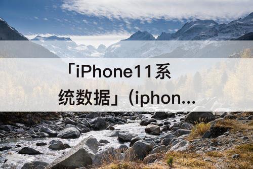 「iPhone11系统数据」(iphone11系统数据一直在加载)