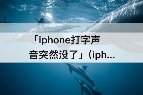 「iphone打字声音突然没了」(iphone打字声音突然没了f)