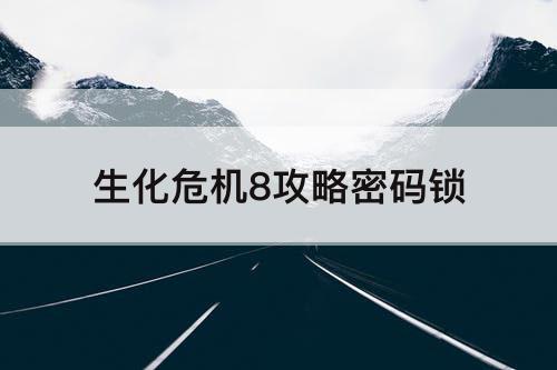 生化危机8攻略密码锁