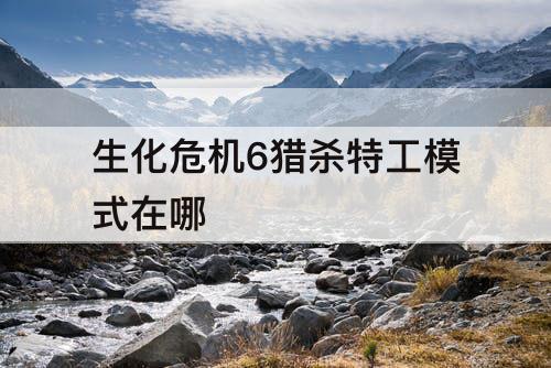 生化危机6猎杀特工模式在哪