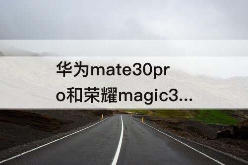 华为mate30pro和荣耀magic3 华为mate30pro和荣耀magic3哪个好