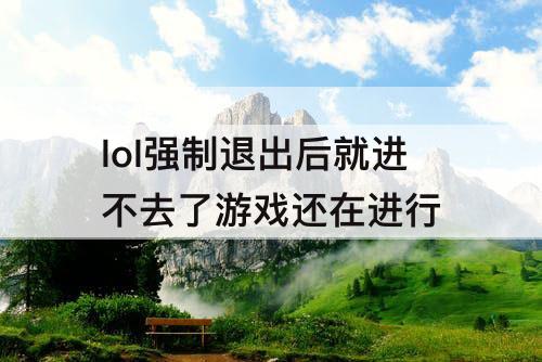 lol强制退出后就进不去了游戏还在进行