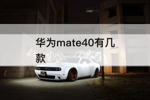 华为mate40有几款