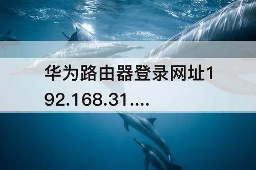 华为路由器登录网址192.168.31.1