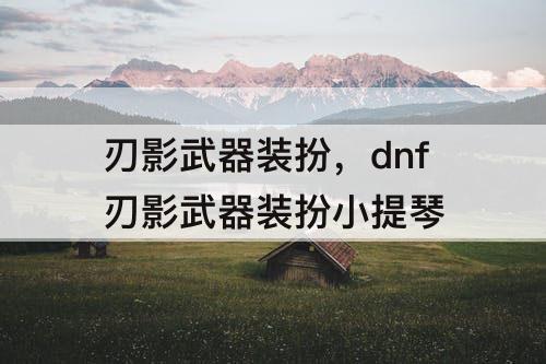 刃影武器装扮，dnf刃影武器装扮小提琴