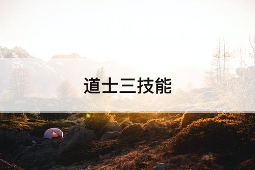 道士三技能