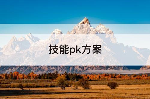 技能pk方案