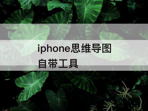 iphone思维导图自带工具