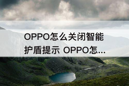 OPPO怎么关闭智能护盾提示 OPPO怎么关闭智能护盾提示下载软件