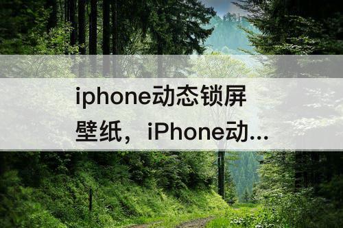 iphone动态锁屏壁纸，iPhone动态锁屏壁纸怎么设置