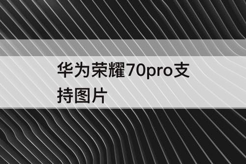 华为荣耀70pro支持图片