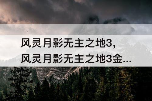 风灵月影无主之地3，风灵月影无主之地3金钥匙