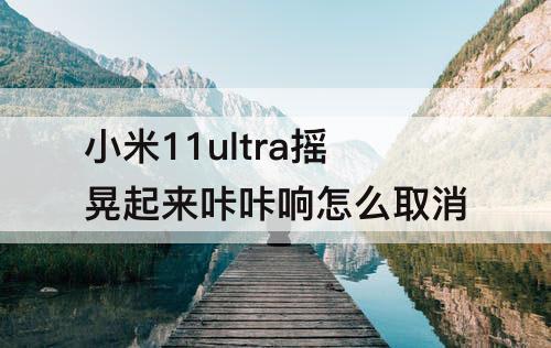 小米11ultra摇晃起来咔咔响怎么取消