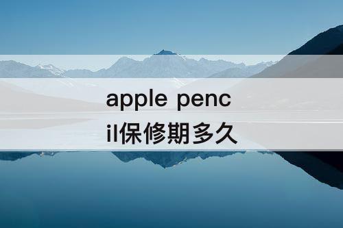 apple pencil保修期多久