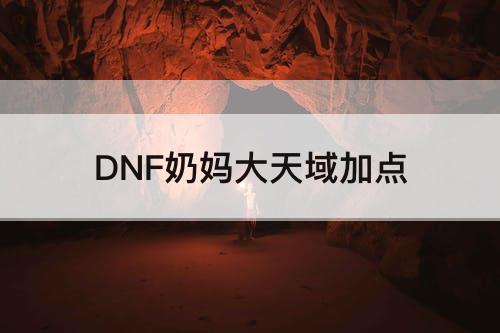 DNF奶妈大天域加点