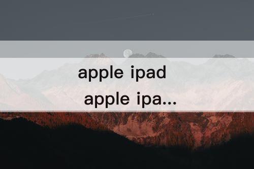 apple ipad apple ipad哪款比较好