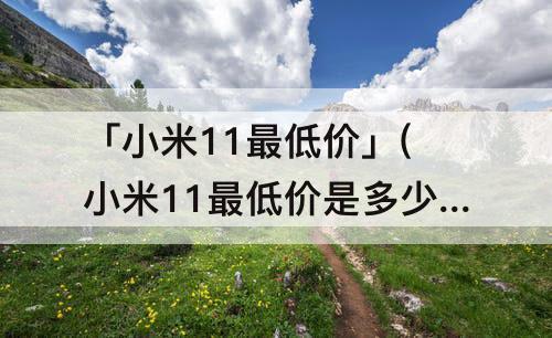 「小米11最低价」(小米11最低价是多少)