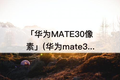 「华为MATE30像素」(华为mate30像素多少倍)