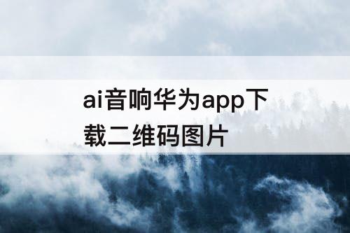 ai音响华为app下载二维码图片