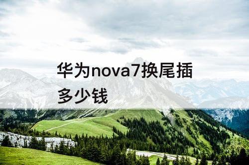 华为nova7换尾插多少钱