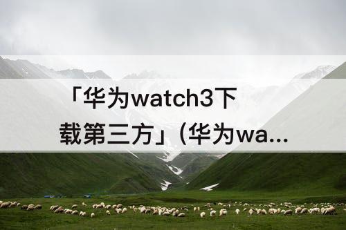 「华为watch3下载第三方」(华为watch3下载第三方应用变板砖)