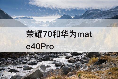 荣耀70和华为mate40Pro