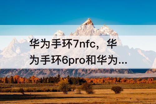 华为手环7nfc，华为手环6pro和华为手环7nfc的区别